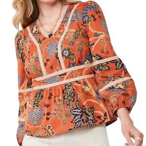 Spartina 449 | Marcelle Blouse In Tomato, XS